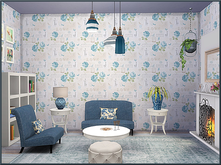 ShabbyChic-Wallpaper mod for The Sims 4 