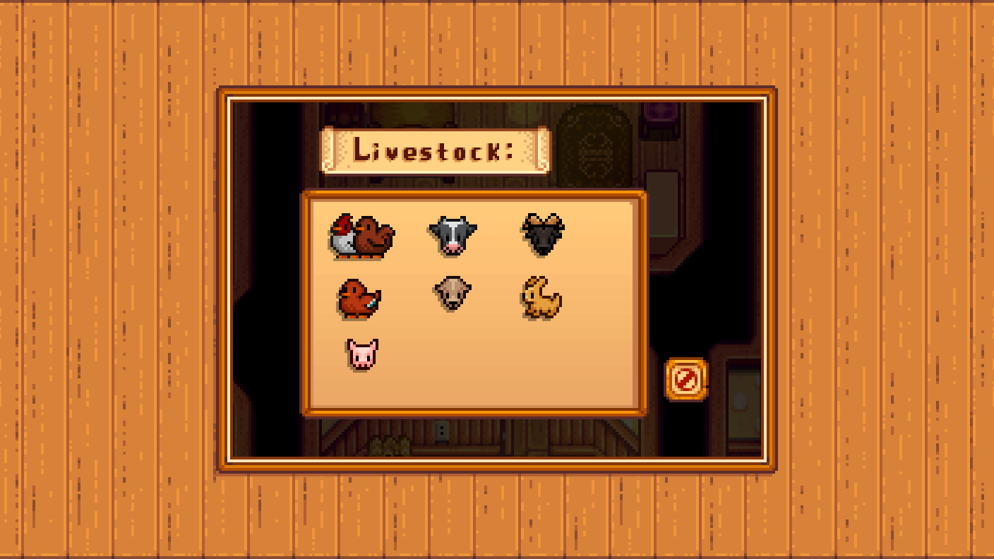 Elle's Old Coop Animals mod for Stardew Valley