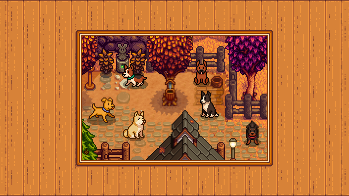Elle's Dog Replacements mod for Stardew Valley