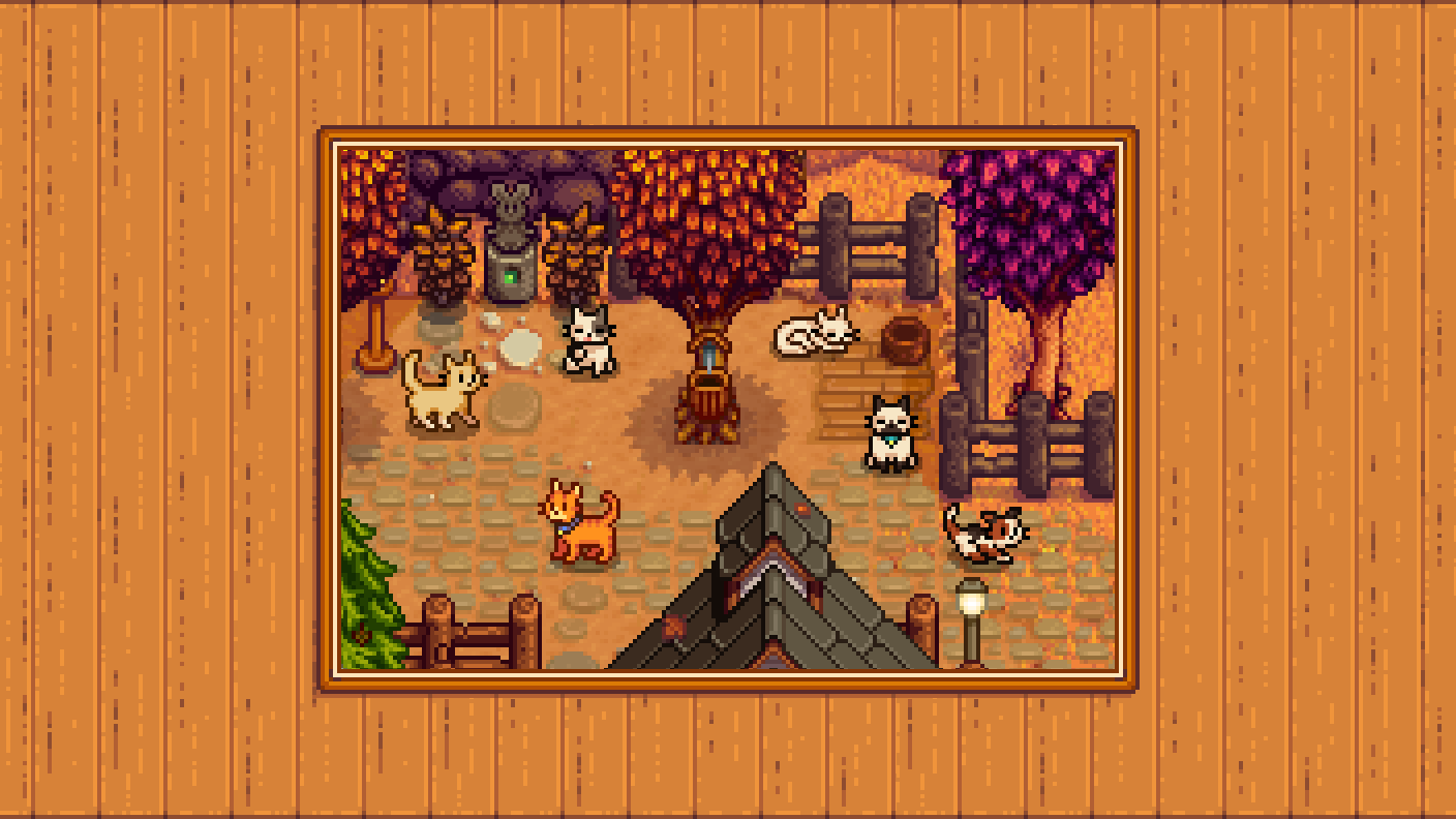 Elle's Cat Replacements mod for Stardew Valley