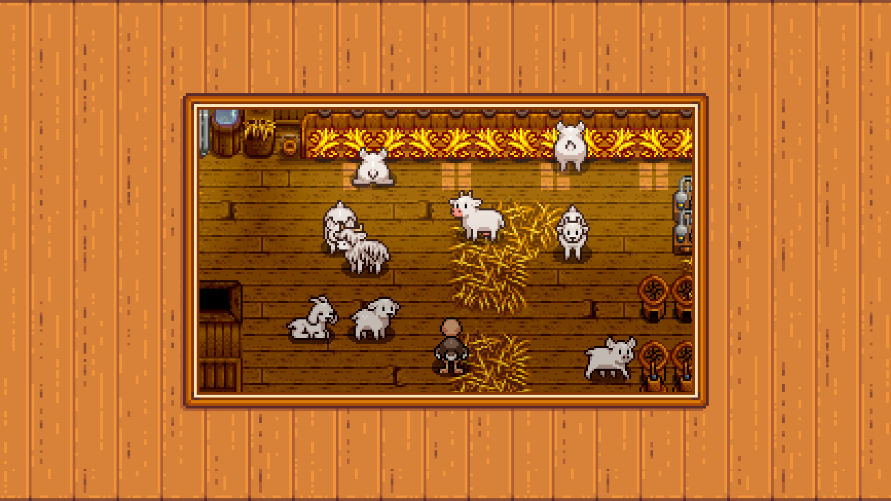 Elle's Cuter Barn Animals mod for Stardew Valley