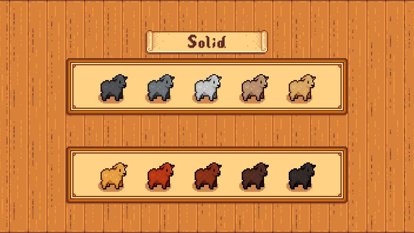 Elle's Old Barn Animals mod for Stardew Valley