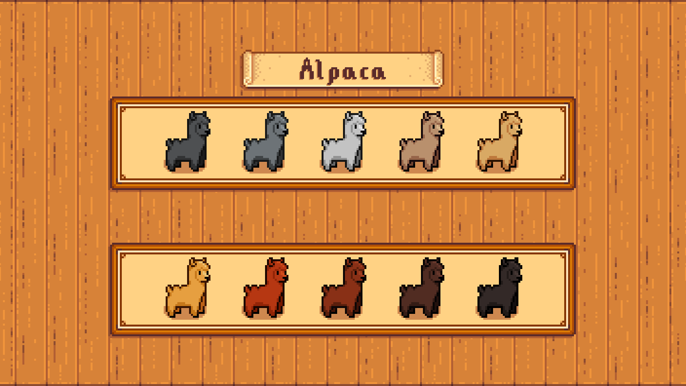 Elle's Old Barn Animals mod for Stardew Valley