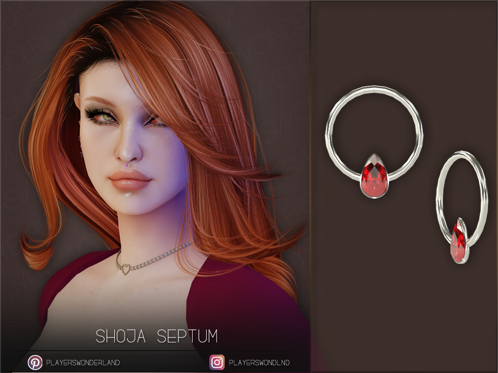 Shoja Septum mod for The Sims 4 