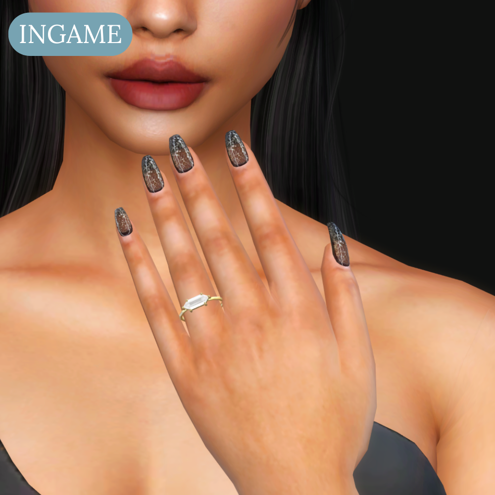 Art Deco Engagement Ring 02 mod for The Sims 4 