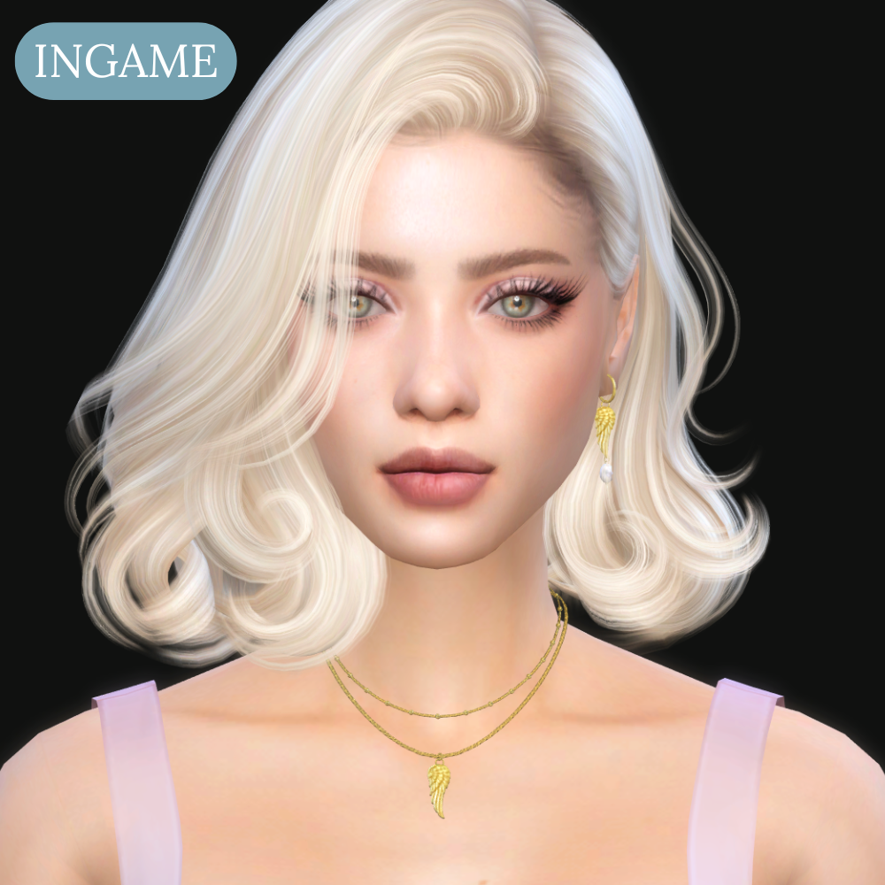 Pearl Wing Earring mod for The Sims 4 
