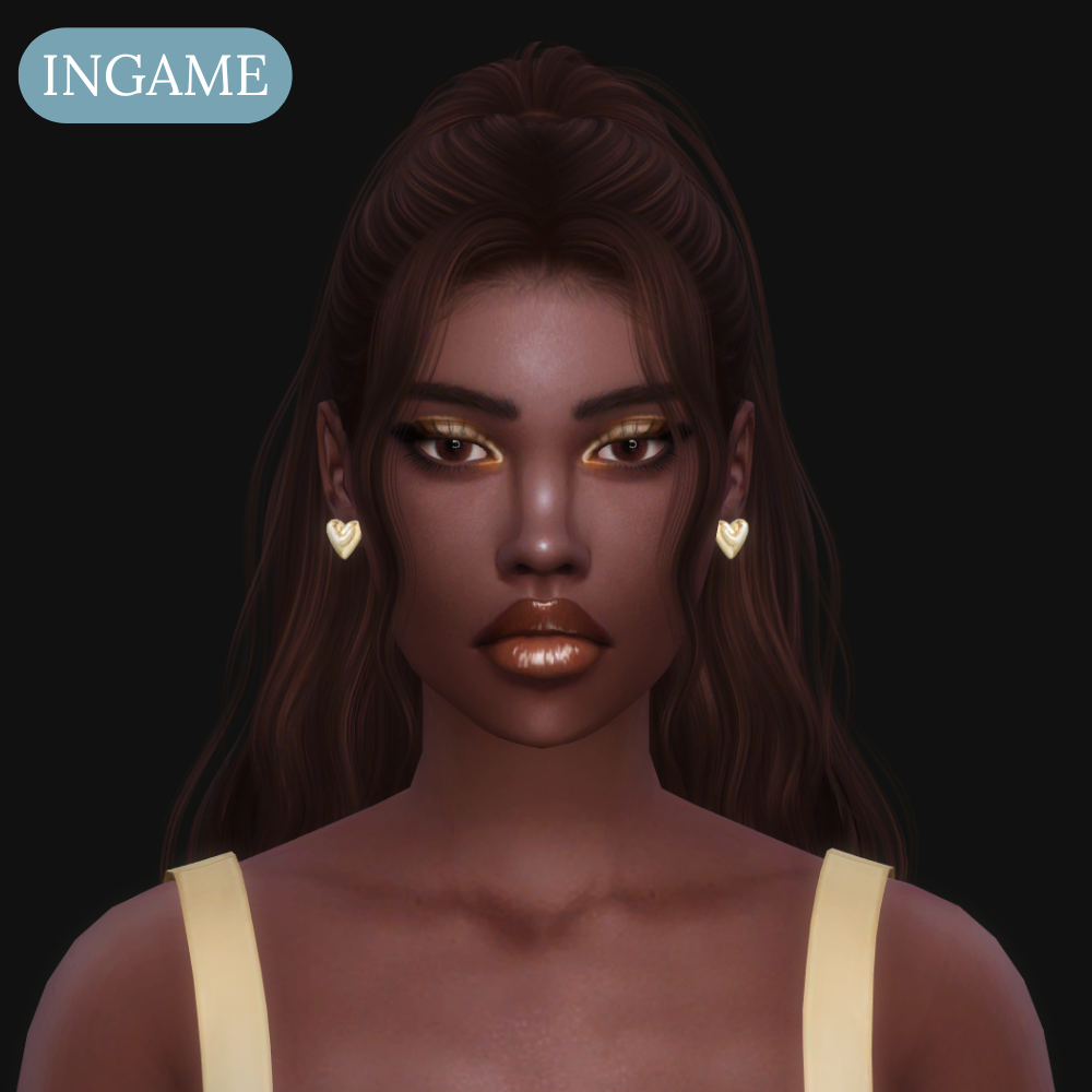 Heart Earrings mod for The Sims 4 