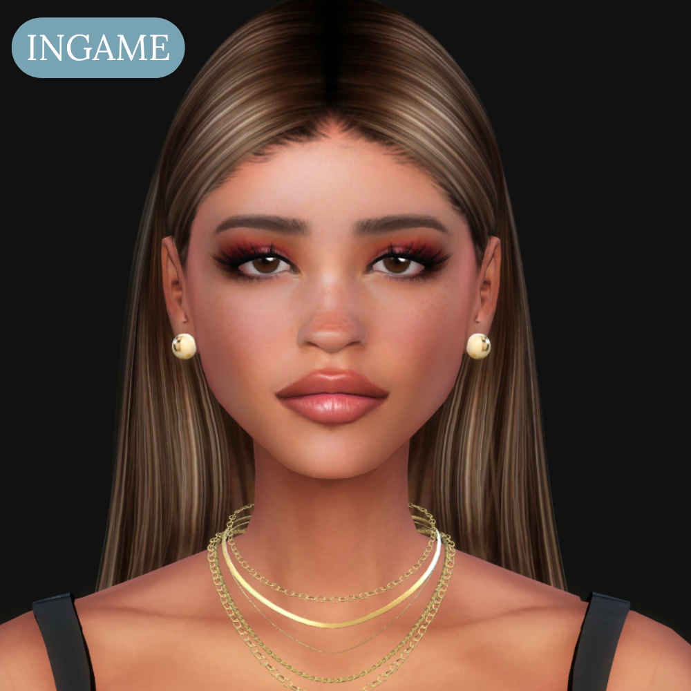 EXCLUSIVE- Modern Gold Earrings 02 mod for The Sims 4 