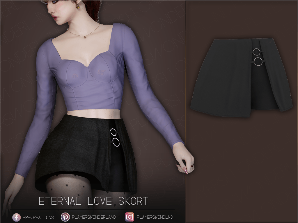 Eternal Heart Skort mod for InZOI