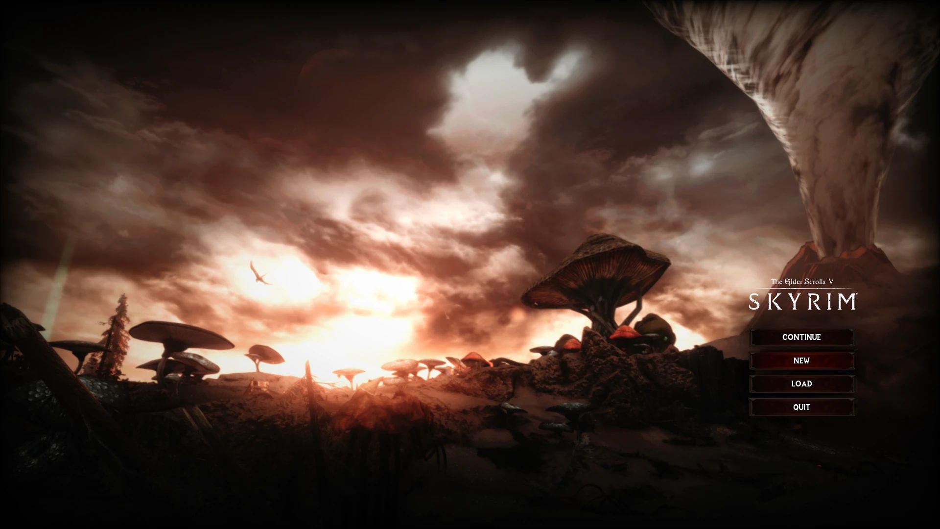 Solstheim - Main Menu Replacer mod for The Elder Scrolls V: Skyrim Special Edition