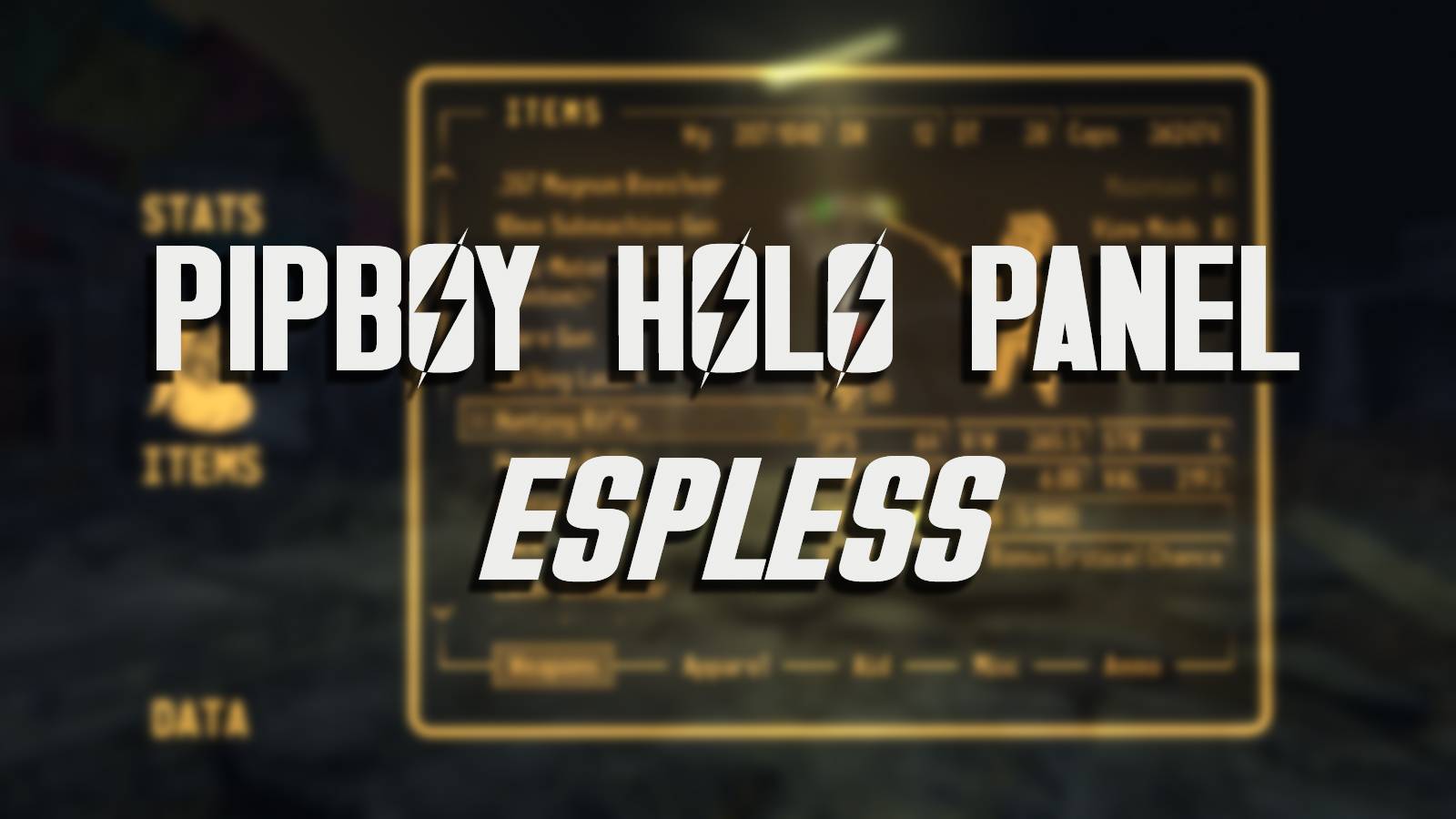 Fallout Options Panel Pipboy Holo Panel ESPless - Fallout: New Vegas