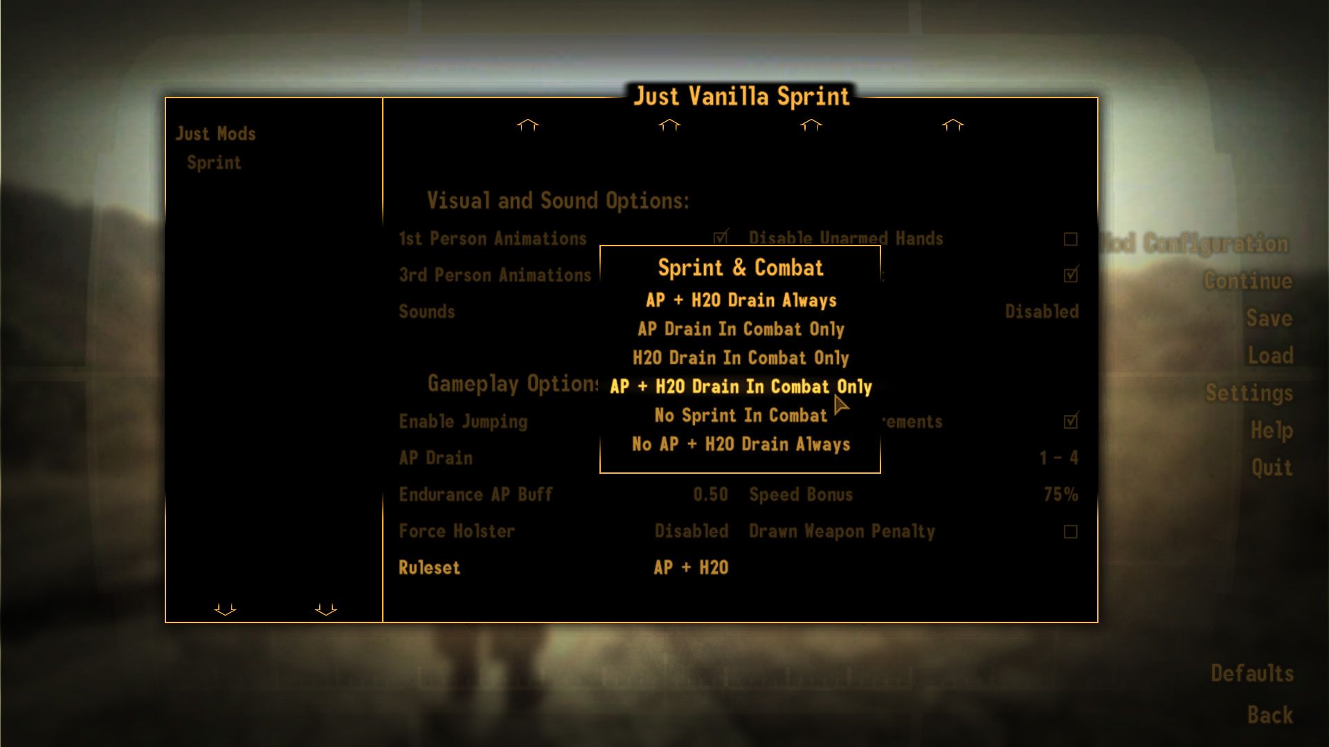 Just Sprint Plus - Expansion for JAM and JVS mod for Fallout: New Vegas