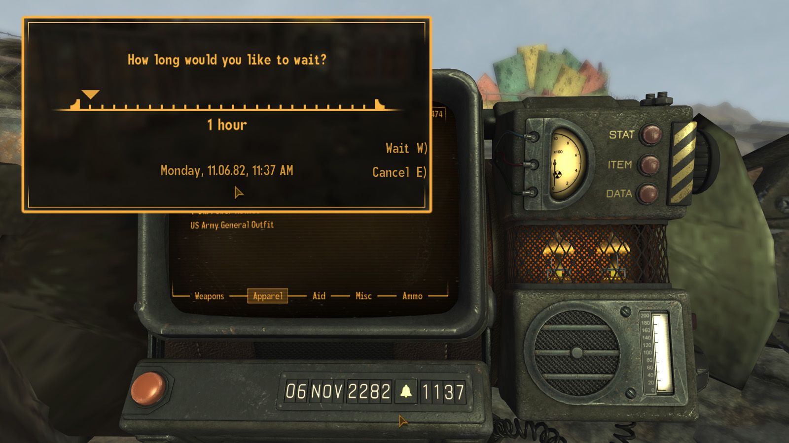 Working Clock For Pip-Boy 2000 and MK VI ESPless mod for Fallout: New Vegas