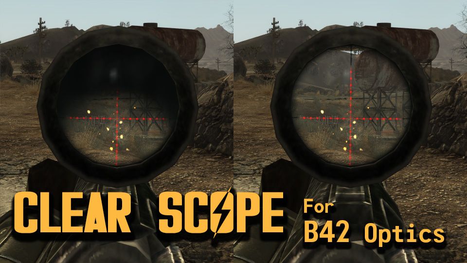 Clear Scope for B42 Optics mod for Fallout: New Vegas