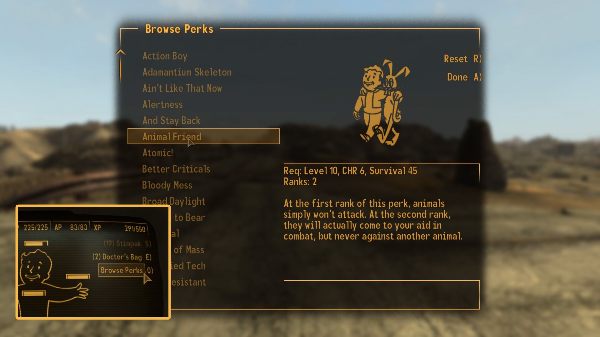 UI Improvements mod for Fallout: New Vegas