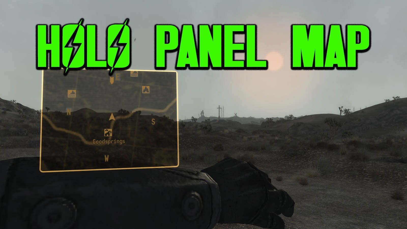 Holo Panel Map mod for Fallout: New Vegas