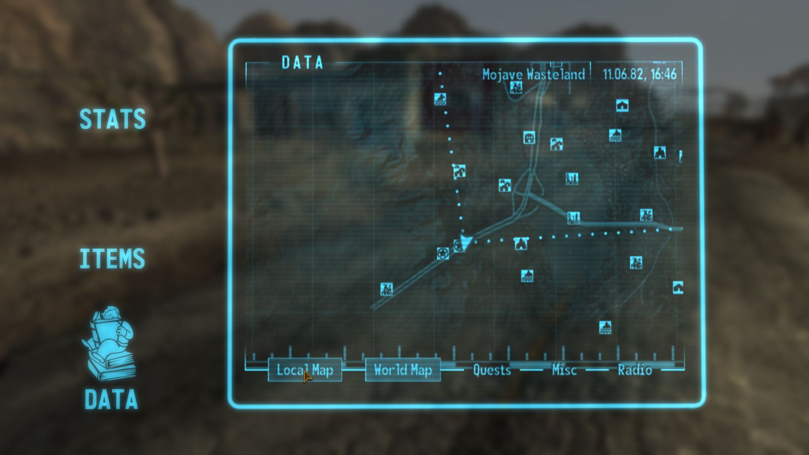 Pipboy Holo Panel ESPless mod for Fallout: New Vegas