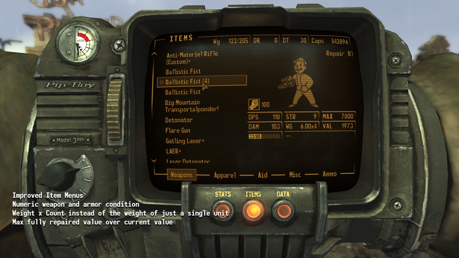 Item Assistant - Highlighter and Improved Menus mod for Fallout: New Vegas