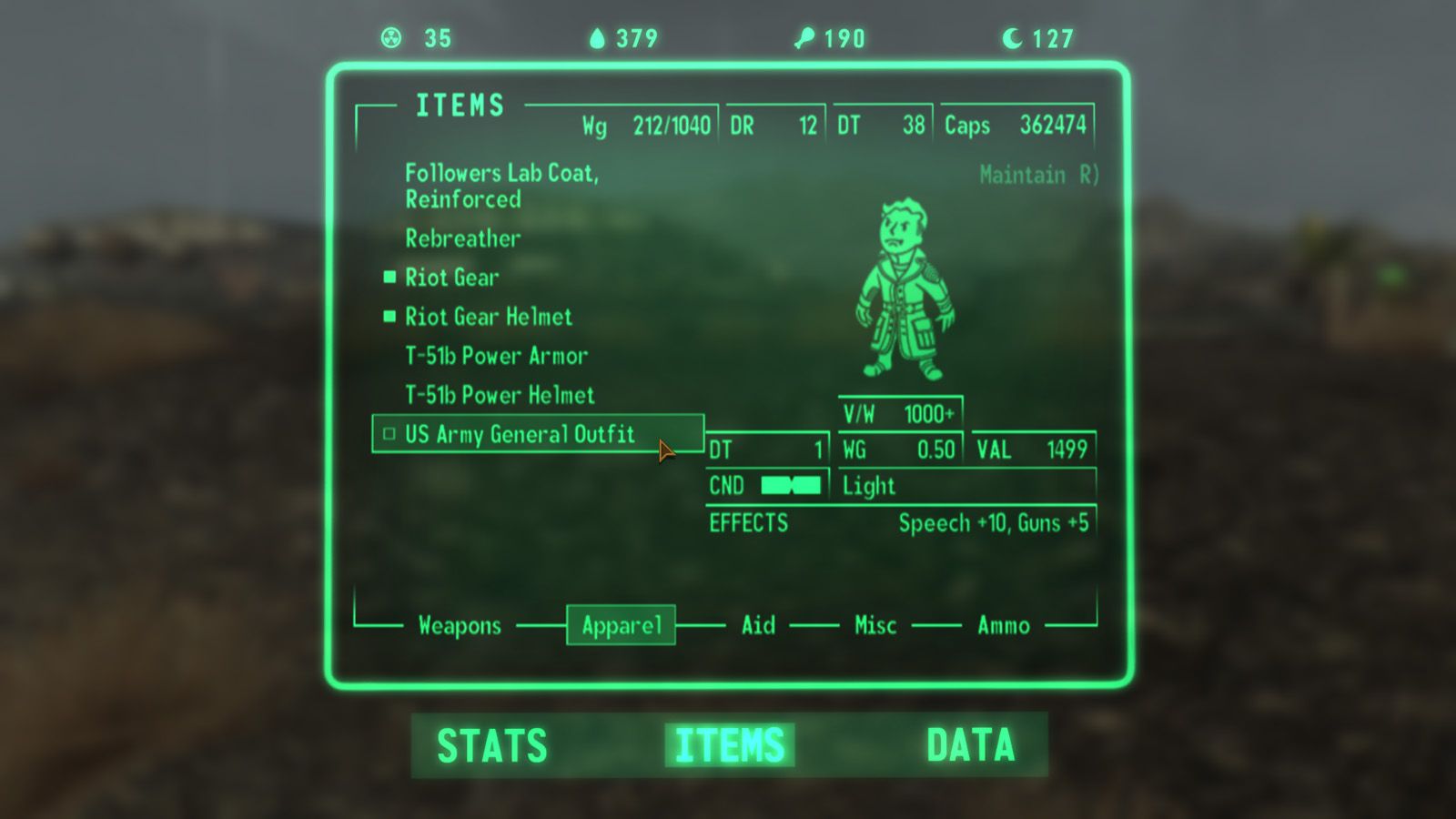 Pipboy Holo Panel ESPless mod for Fallout: New Vegas