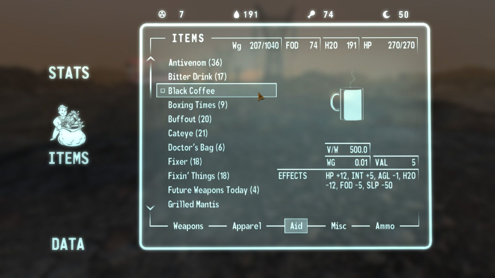 Pipboy Holo Panel ESPless mod for Fallout: New Vegas