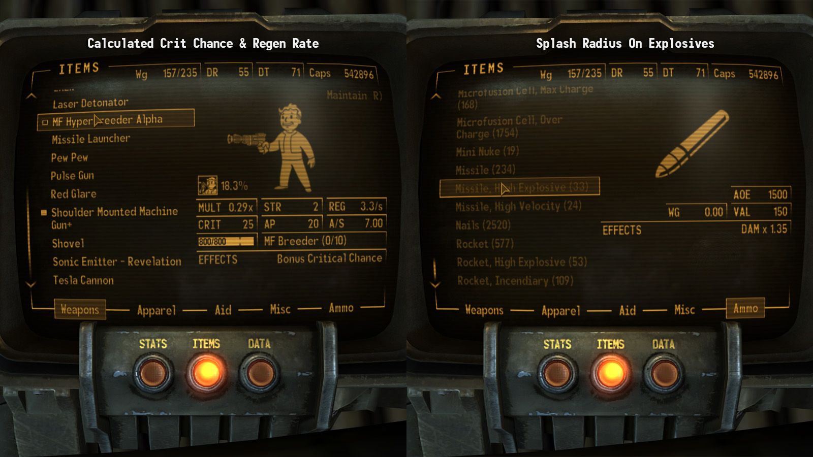 Item Assistant - Highlighter and Improved Menus mod for Fallout: New Vegas