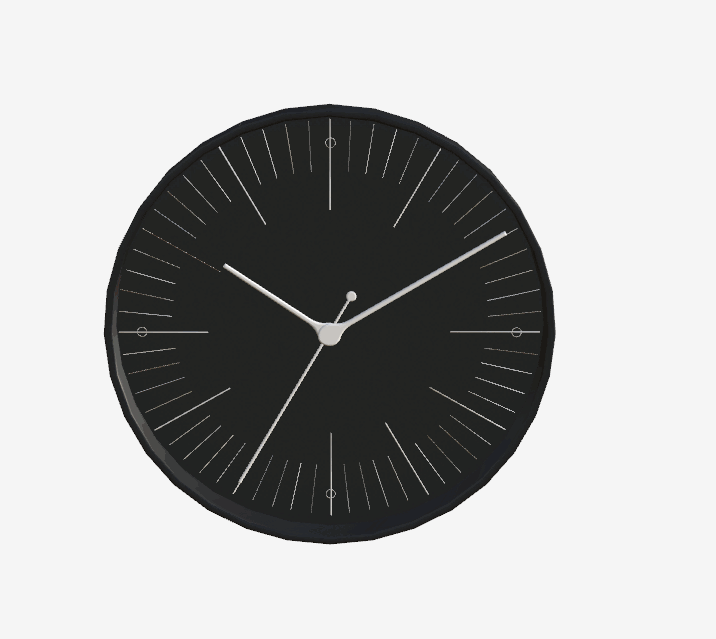 Minimal wall clock set mod for The Sims 4 