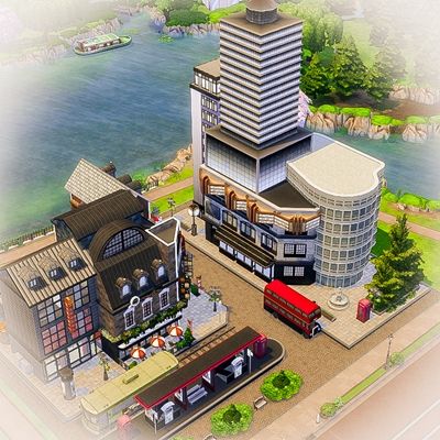 London street mod for The Sims 4 