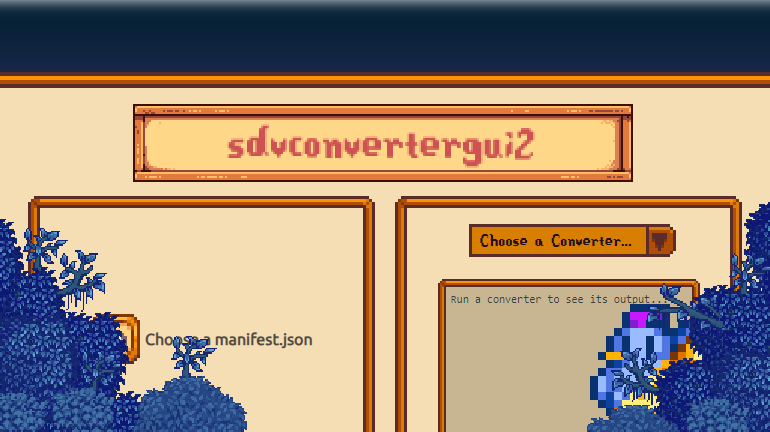 sdvconvertergui2 mod for Stardew Valley