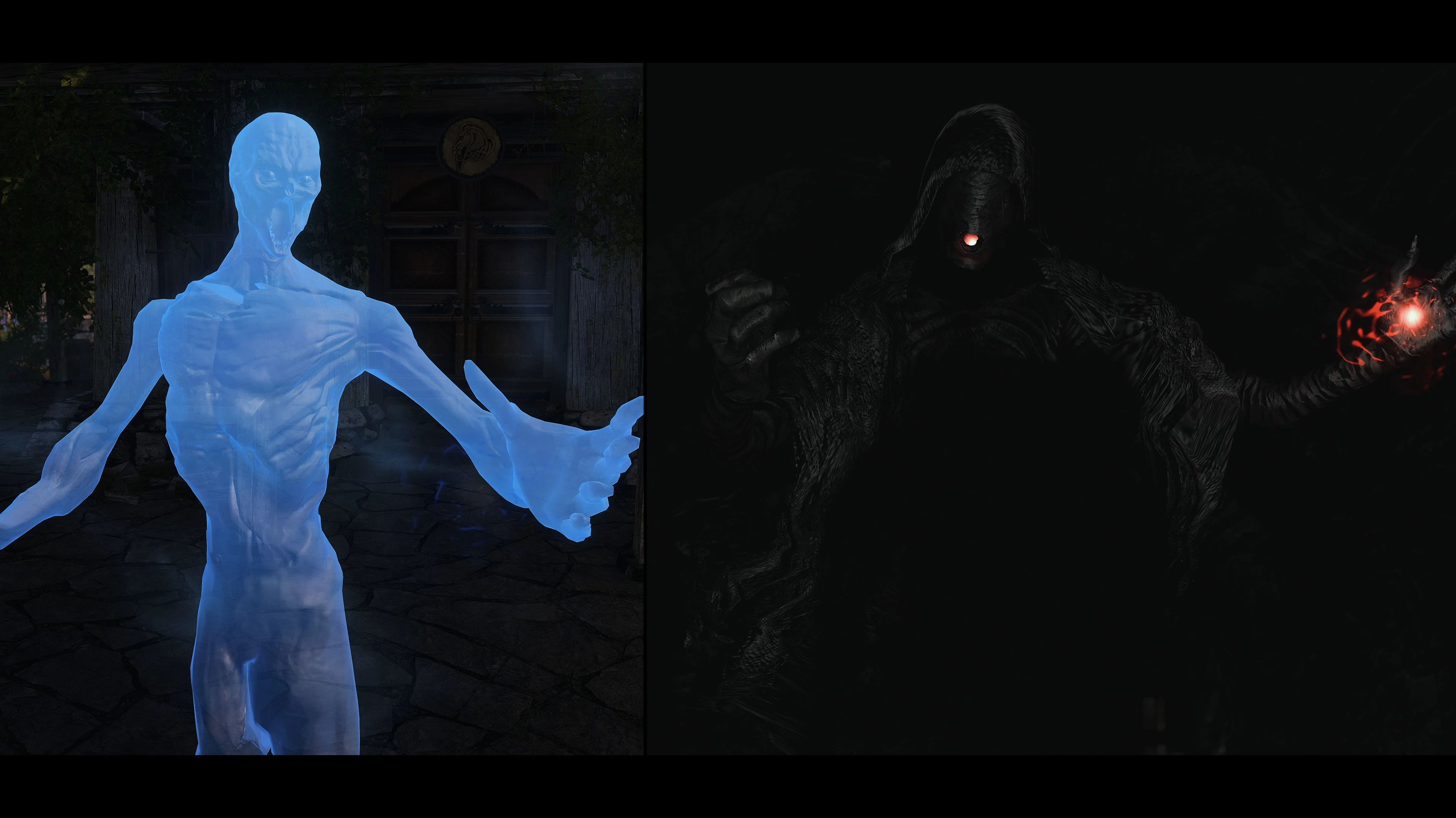 The Restless and Phantasm Ghost Replacer mod for The Elder Scrolls V: Skyrim Special Edition