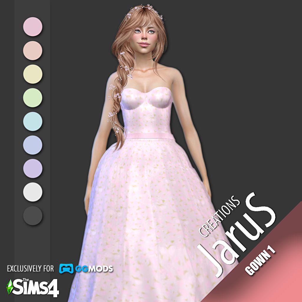 Gown 1 mod for The Sims 4 