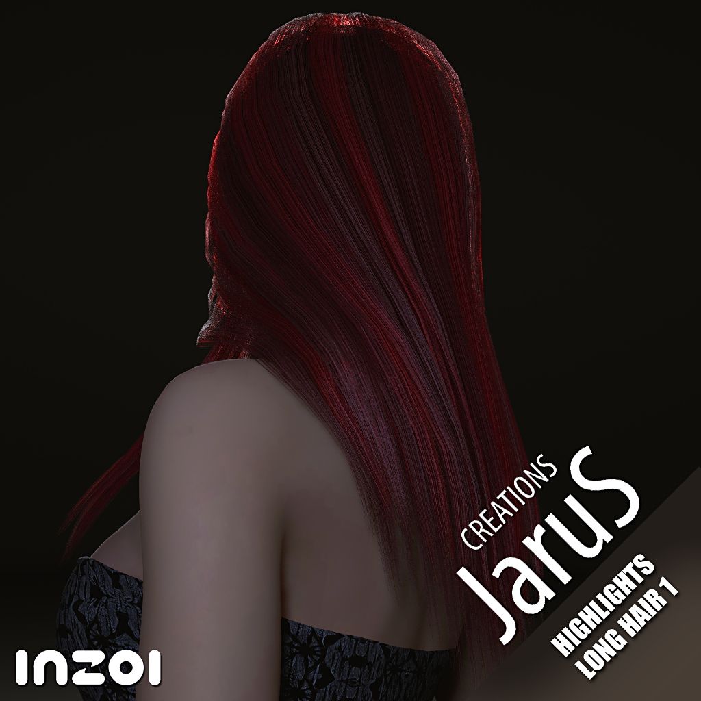 Highlights Long Hair 2 mod for InZOI