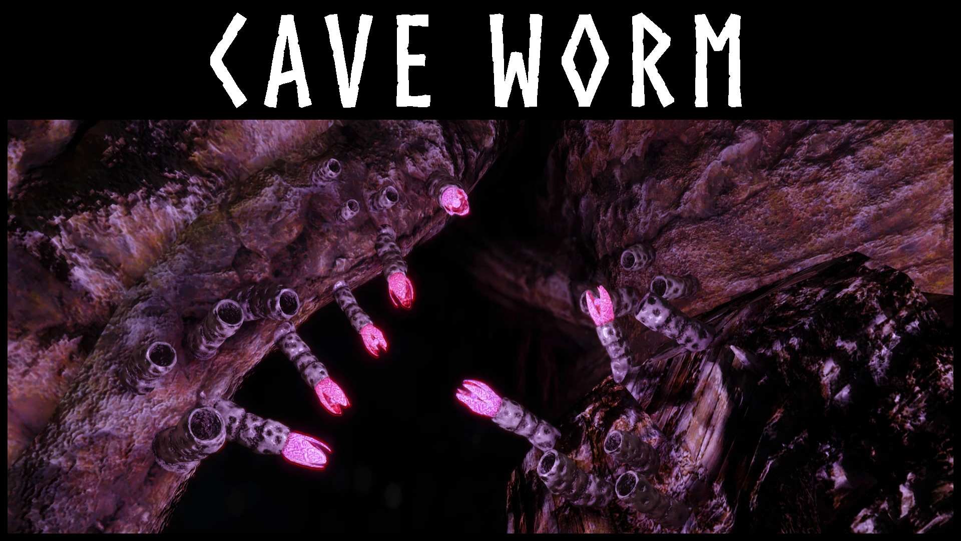 Kanjs - Forgotten Vale Cave Worm mod for The Elder Scrolls V: Skyrim Special Edition