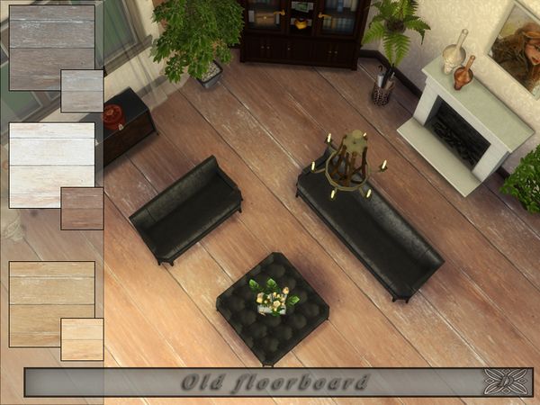 Old floorboard mod for The Sims 4 