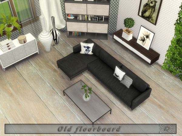Old floorboard mod for The Sims 4 