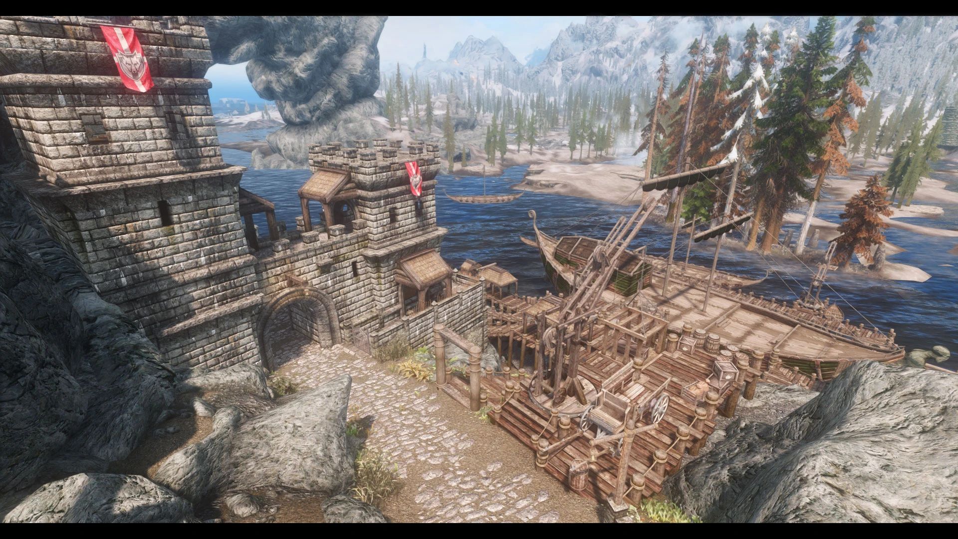 JK's Solitude Outskirts mod for The Elder Scrolls V: Skyrim Special Edition