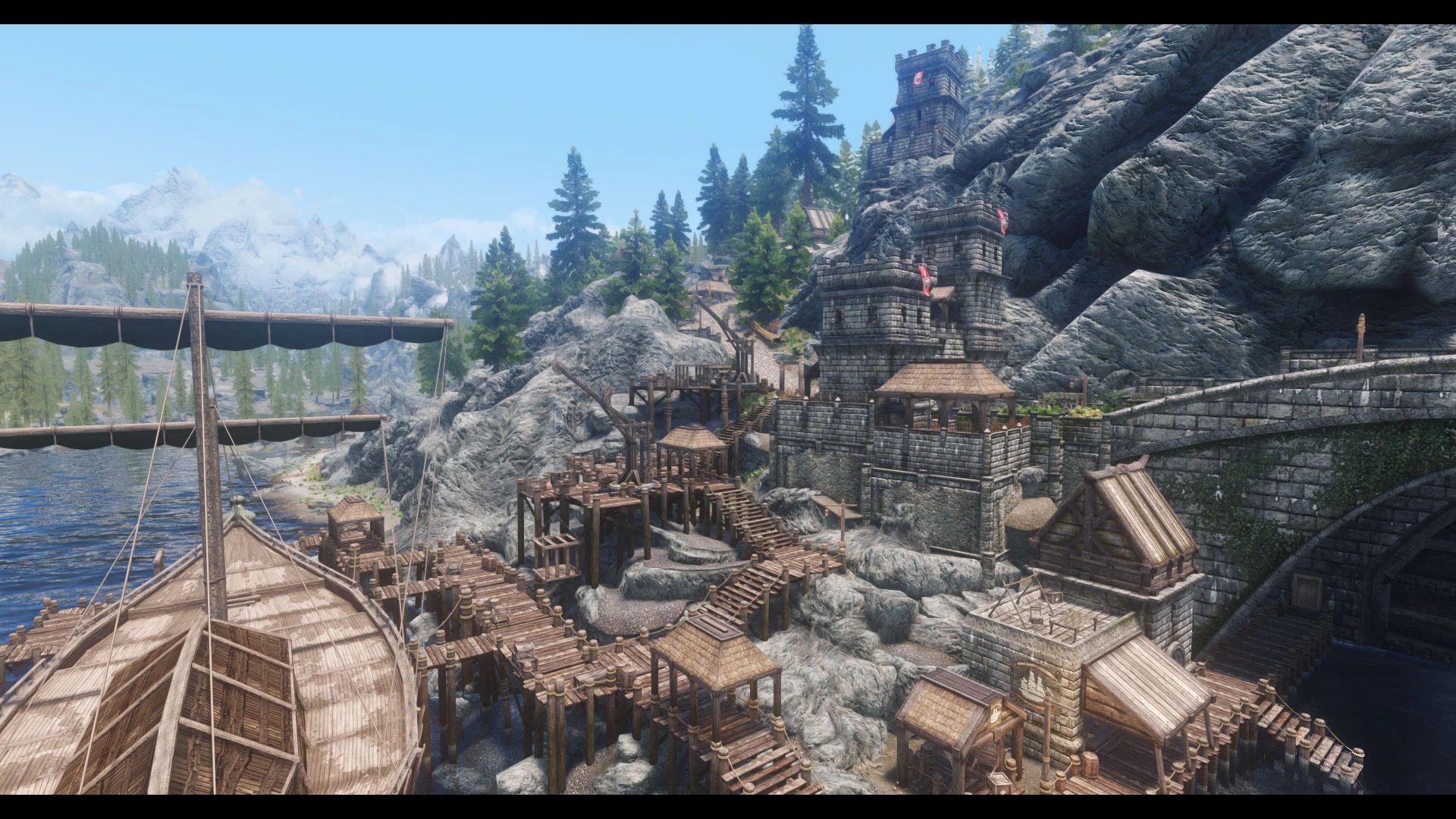 JK's Solitude Outskirts mod for The Elder Scrolls V: Skyrim Special Edition