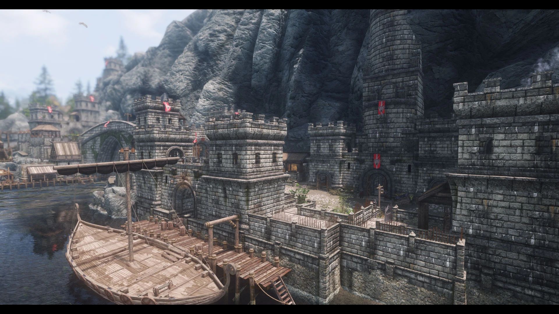 JK's Solitude Outskirts mod for The Elder Scrolls V: Skyrim Special Edition