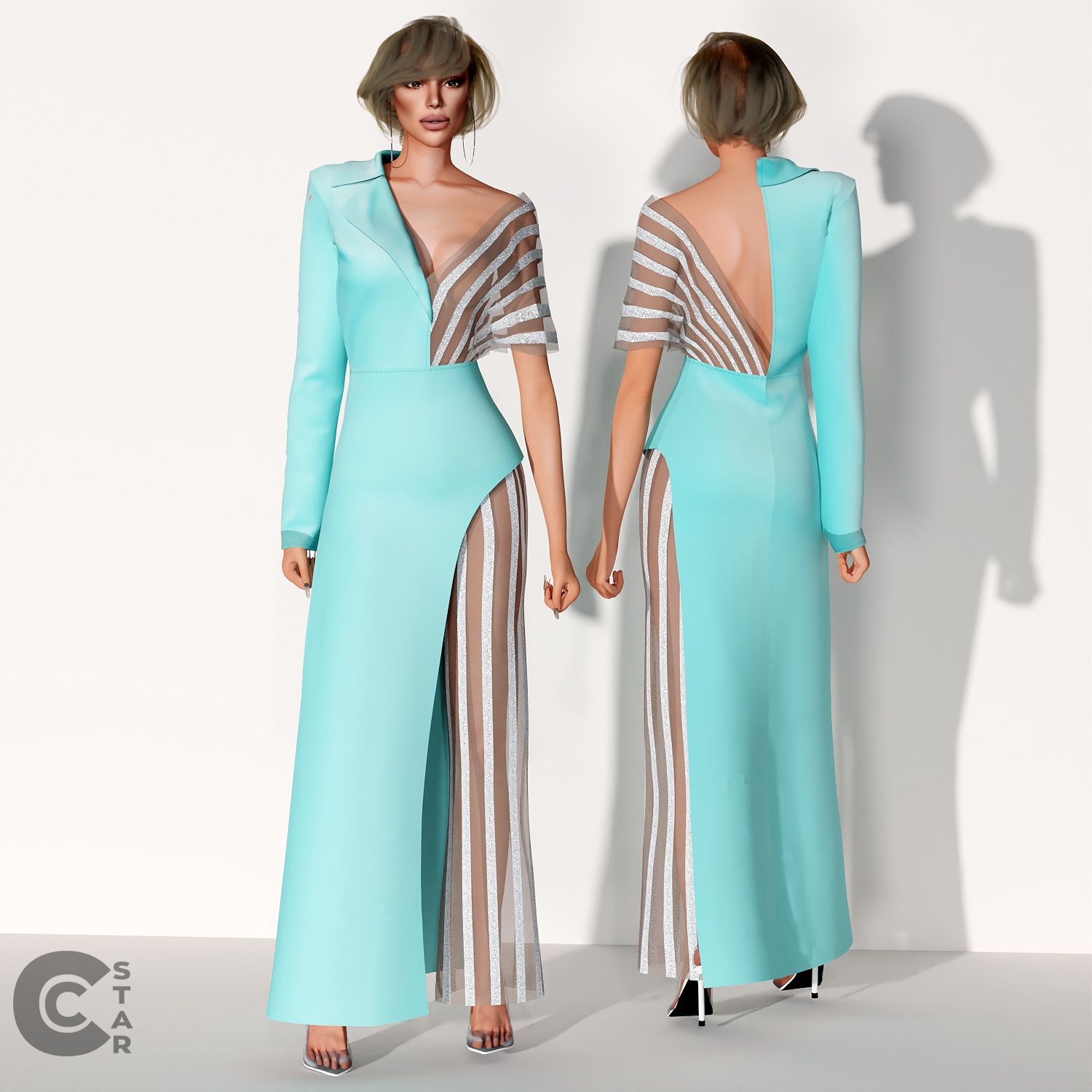 Hybrid Dress Half Dress Half Pants mod for The Sims 4 