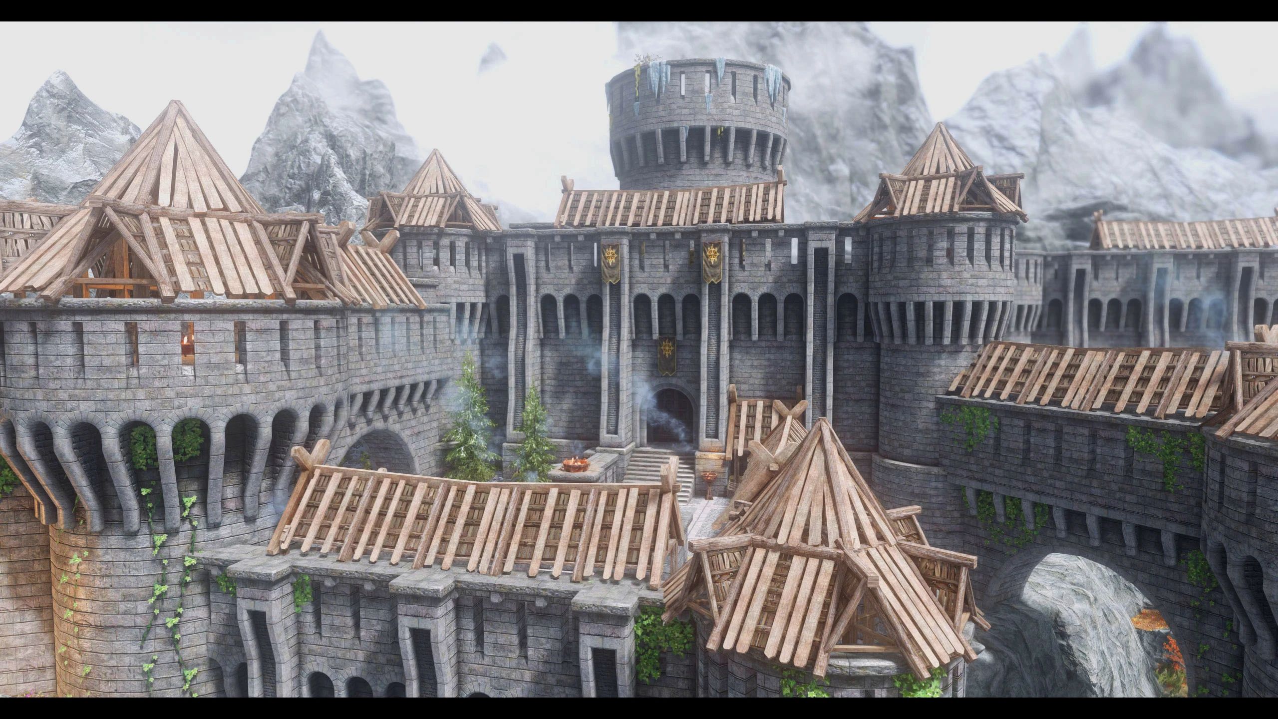 JK's Fort Dawnguard mod for The Elder Scrolls V: Skyrim Special Edition