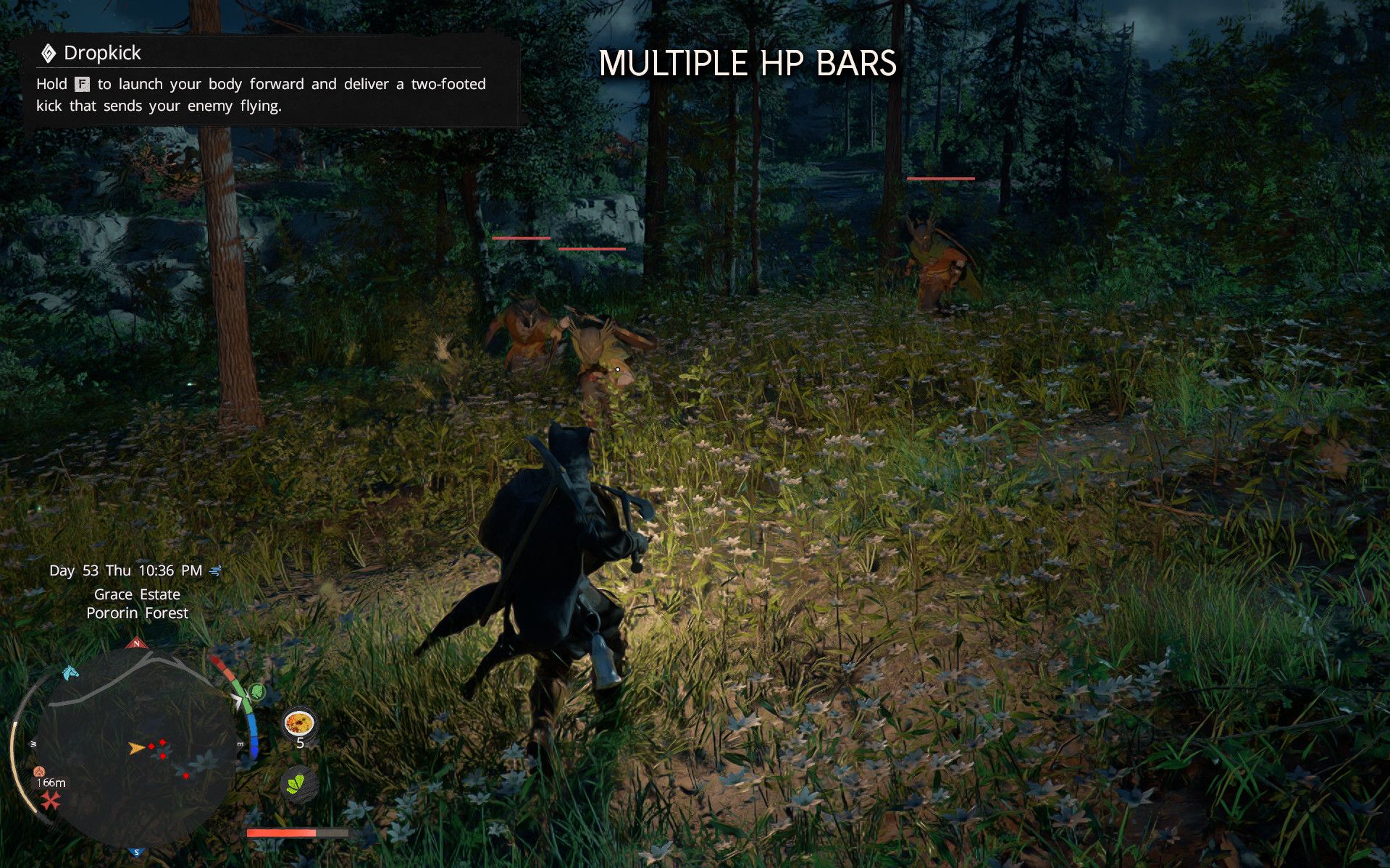 Persistent Enemy HP Bars mod for Crimson Desert