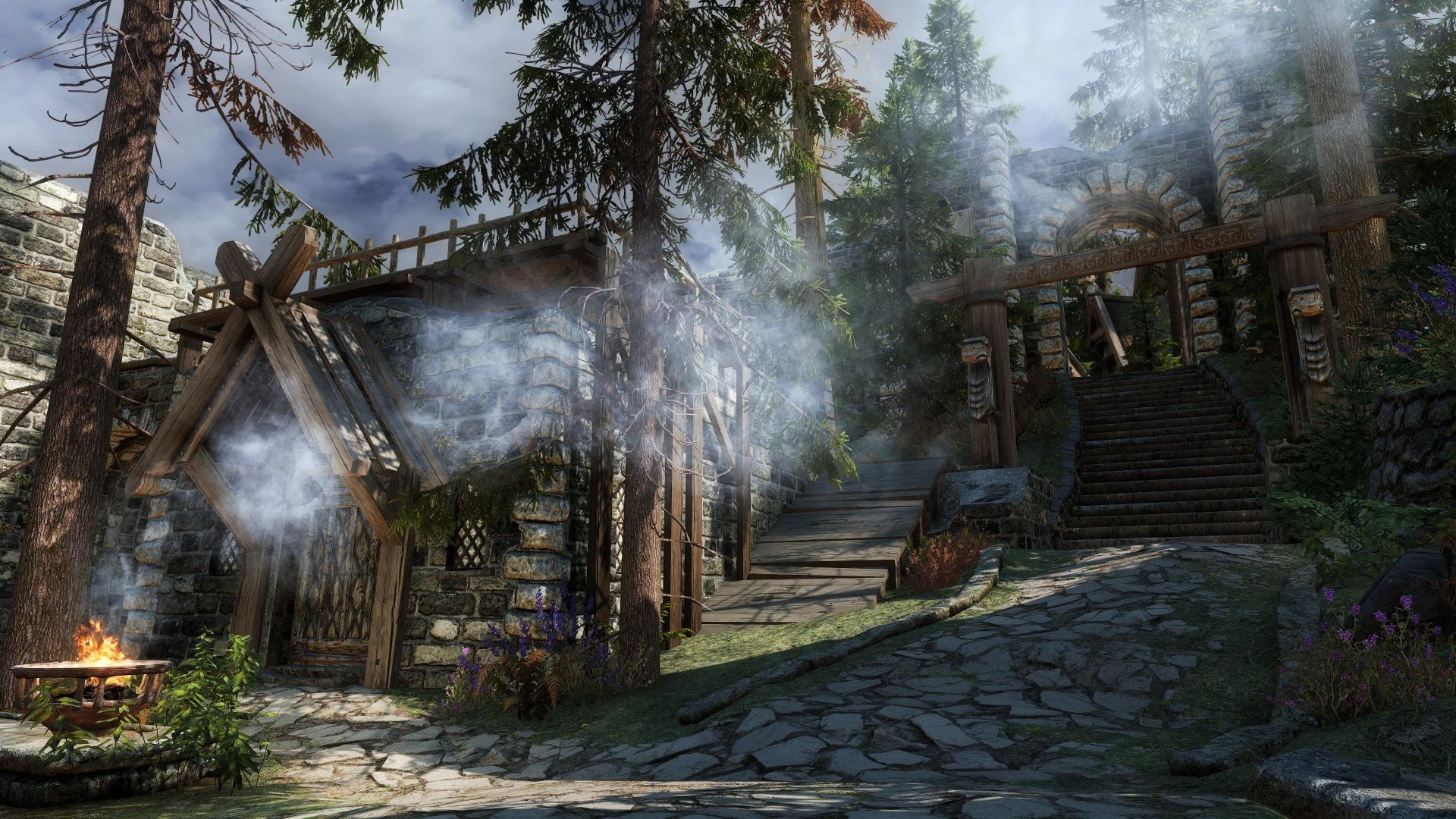 Edmond's Whiterun Remastered - Forest in the City mod for The Elder Scrolls V: Skyrim Special Edition