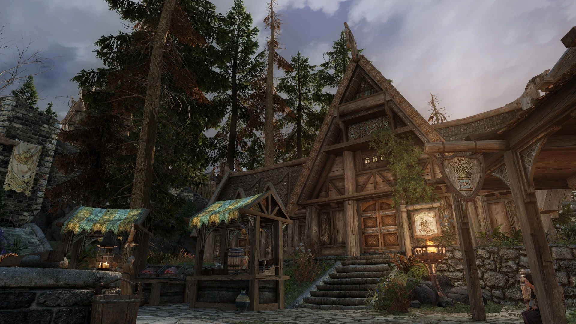 Edmond's Whiterun Remastered - Forest in the City mod for The Elder Scrolls V: Skyrim Special Edition