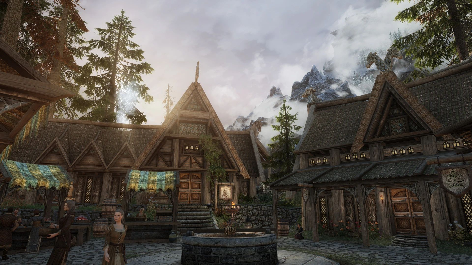 Edmond's Whiterun Remastered - Forest in the City mod for The Elder Scrolls V: Skyrim Special Edition