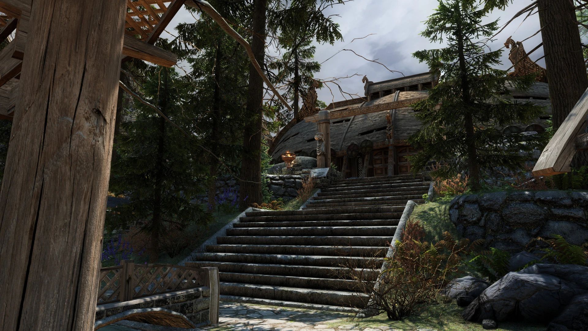 Edmond's Whiterun Remastered - Forest in the City mod for The Elder Scrolls V: Skyrim Special Edition
