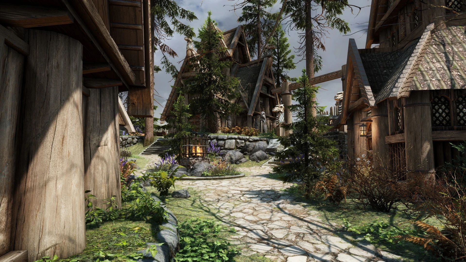 Edmond's Whiterun Remastered - Forest in the City mod for The Elder Scrolls V: Skyrim Special Edition