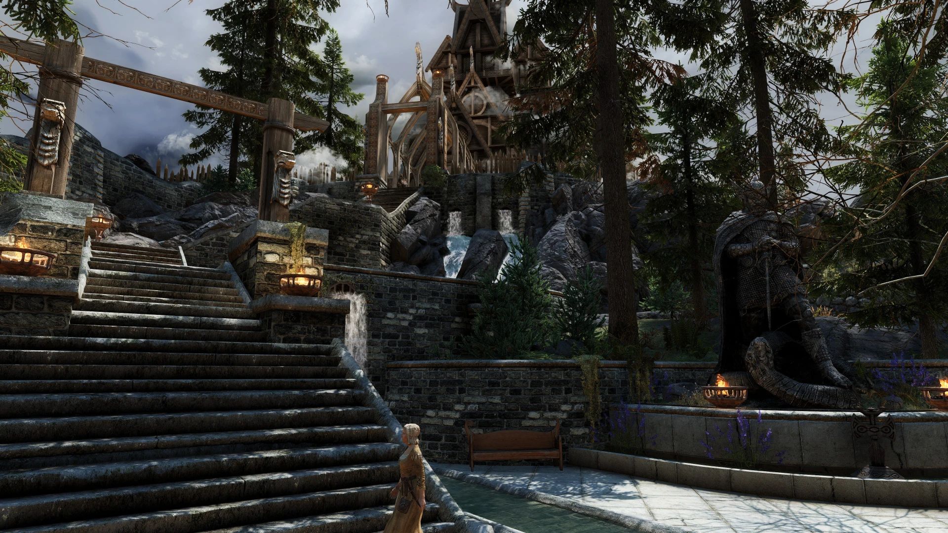 Edmond's Whiterun Remastered - Forest in the City mod for The Elder Scrolls V: Skyrim Special Edition