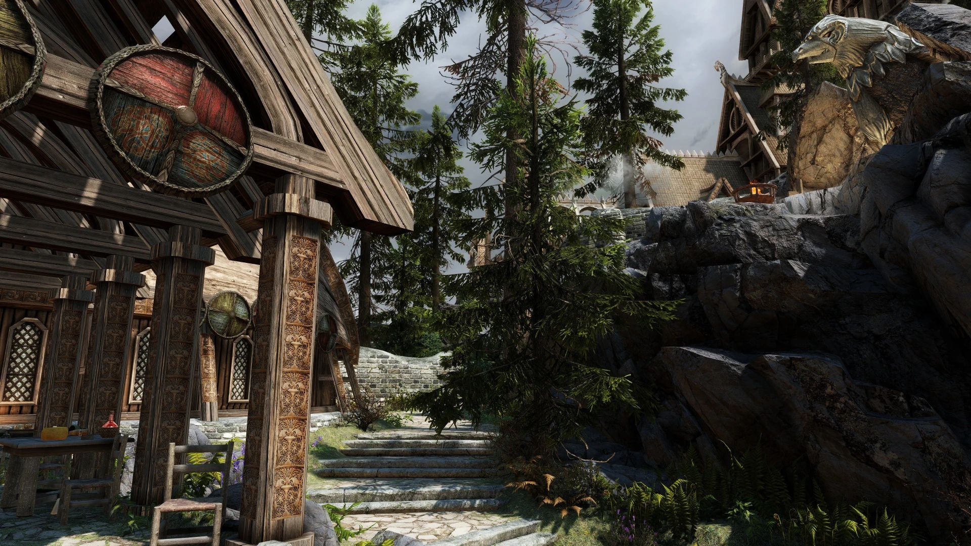 Edmond's Whiterun Remastered - Forest in the City mod for The Elder Scrolls V: Skyrim Special Edition