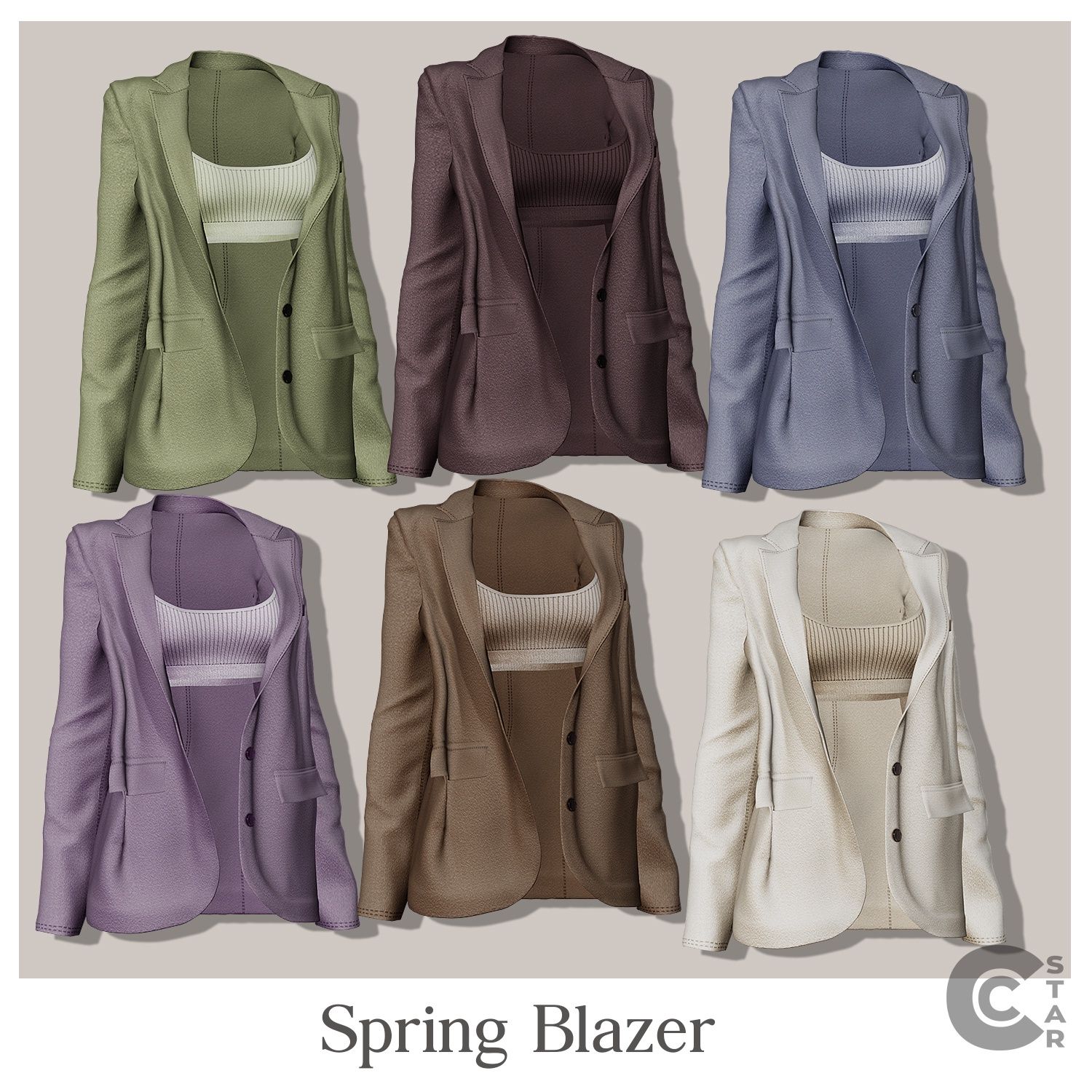 Female Spring Blazer mod for The Sims 4 