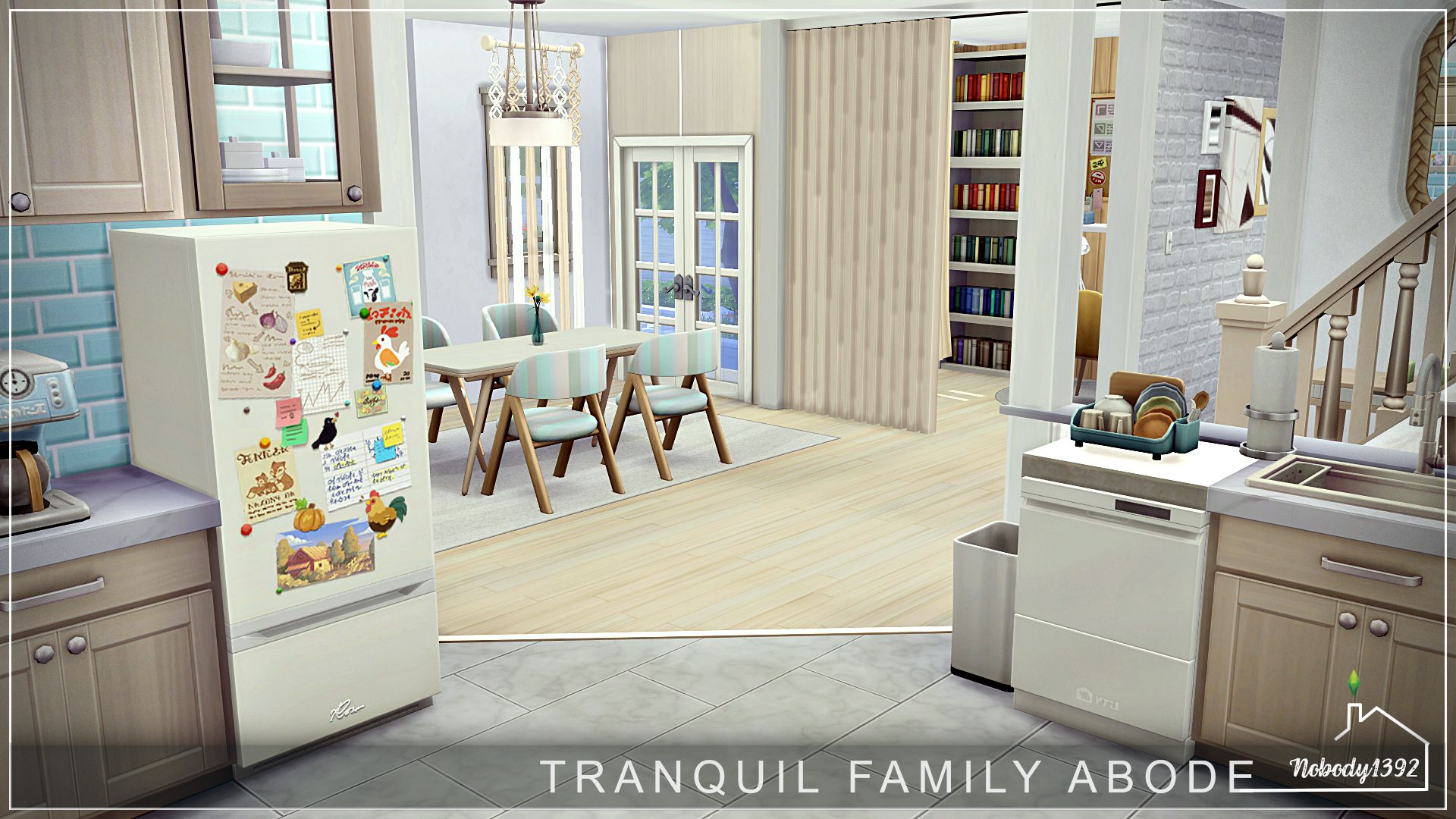 Tranquil Family Abode (No CC!) mod for The Sims 4 