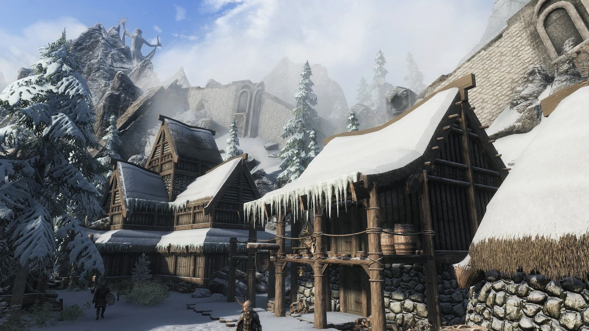Edmond's Snowy Improvments for Rudys HQ Nordic Ruin Retexture mod for The Elder Scrolls V: Skyrim Special Edition